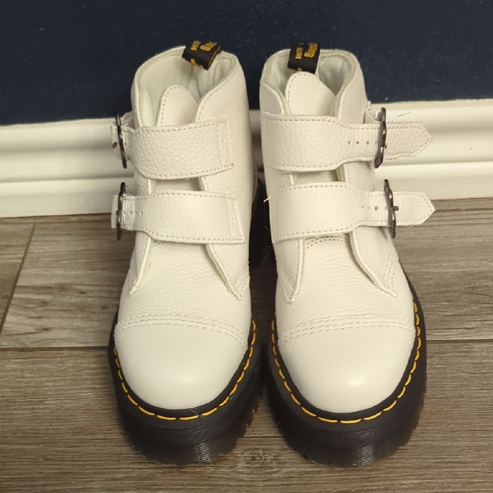 Dr. Martens White Combat Boots